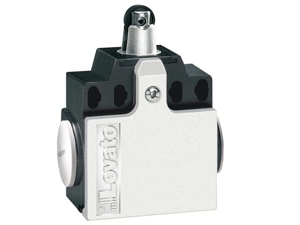 LOVATO ELECTRIC - Interrupteurs en métal de position a poussoir 1NO+1NC dépendant.Galet plastique