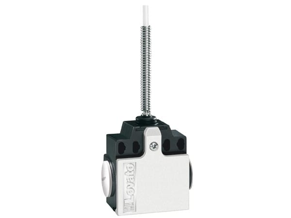 LOVATO ELECTRIC - Interrupt en métal de position a tige multidir. 2NO dépendant. Tige semi-rigide