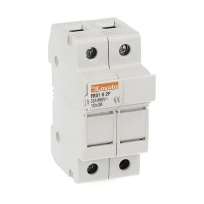 LOVATO ELECTRIC - Porte-fusibles, pour fusibles 10x38 2P In32A 690VAC sans indicateur lum.