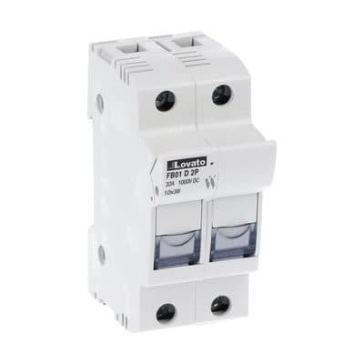 LOVATO ELECTRIC - Porte-fusibles, pour fusibles 10x38 2P In32A 1000VDC sans indicateur lum.