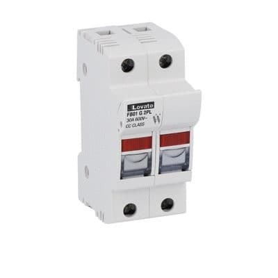 LOVATO ELECTRIC - Porte-fusible certifié UL 10x38mm. cour. nominal de 30A à 690VAC, 2P