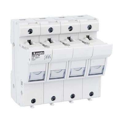 LOVATO ELECTRIC - Porte-fusibles, pour fusibles 14x51 3P+N In50A 690VAC sans indicateur lum.