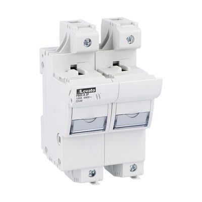 LOVATO ELECTRIC - Porte-fusibles, pour fusibles 22x58 2P In 100A/125A 690VAC sans indicateur lum.