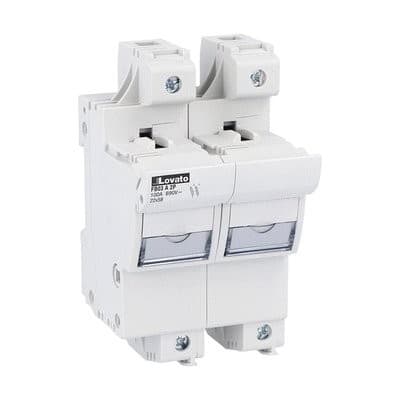 LOVATO ELECTRIC - Porte-fusibles, pour fusibles 22x58 2P In 100A/125A 690VAC sans indicateur lum.