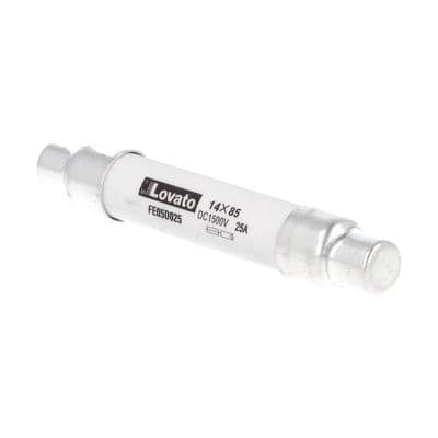 LOVATO ELECTRIC - Fusible, pour fusib. 14X85mm. Pouvoir de coupure 10kA à 1500VDC, 25A