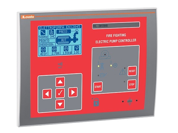 LOVATO ELECTRIC - Contrôleurs pour motopompe anti-incendie, EN12845,porte RS485, alim. 24VAC