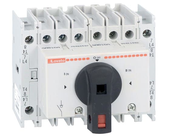 LOVATO ELECTRIC - Inverseur assemblé tetrapolaire 63A