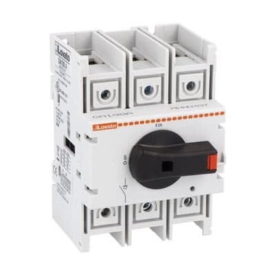 LOVATO ELECTRIC - Interrupteurs-sectionneurs 3P commande directe AC21A 100A