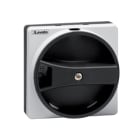 LOVATO ELECTRIC - Poignées intég. de verrouillage cadenassables fixation à vis IP65,NOIRE GA...63A