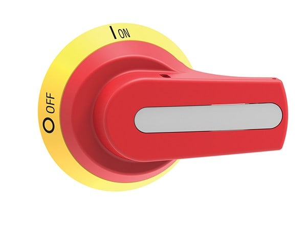 LOVATO ELECTRIC - Poignées à lev de verrouil. cadenassables fix à vis IP65,ROUGE/JAUNE GA 30..160A