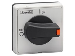LOVATO ELECTRIC - Poignées à lev de verrouillage cadenassables fixation à vis IP65,NOIRE GA...63A