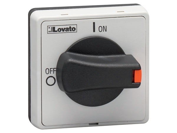 LOVATO ELECTRIC - Poignées à lev de verrouillage cadenassables fixation à vis IP65,NOIRE GA...63A