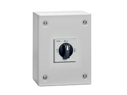 LOVATO ELECTRIC - Interrupt-commutateurs de ligne à 4P I-0-II 25Aen coffret met avec poignée NOIRE