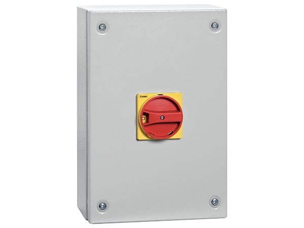 LOVATO ELECTRIC - Interrupt-sectionneurs 3P 160A GA en coffret Metallique avec poignée JAUNE/ROUGE