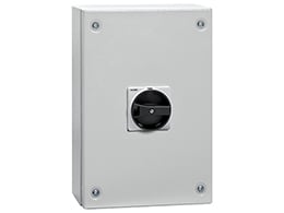 LOVATO ELECTRIC - Interrupteurs-sectionneurs 3P 160A GA en coffret Metallique avec poignée NOIRE