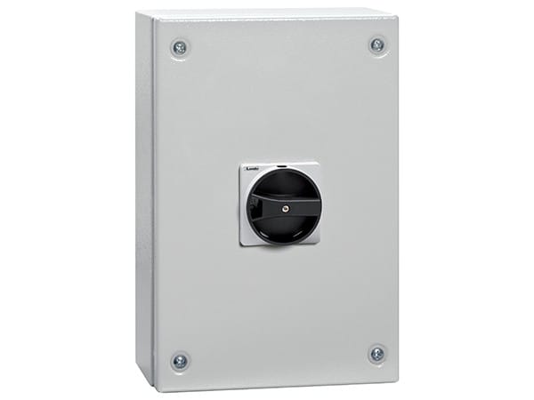 LOVATO ELECTRIC - Interrupteurs-sectionneurs 3P 160A GA en coffret Metallique avec poignée NOIRE