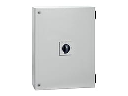 LOVATO ELECTRIC - Interrupt-commutateurs de ligne à 4P I-0-II 125A en coffret met + poignée NOIRE
