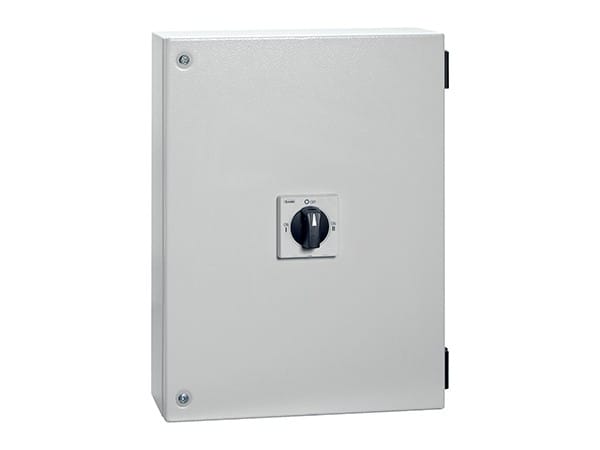 LOVATO ELECTRIC - Interrupt-commutateurs de ligne à 4P I-0-II 160A en coffret met + poignée NOIRE
