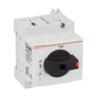 LOVATO ELECTRIC - Interrupteur-sectionneur, à comm, dir. + poign. noire, 25A 800VDC-16A 1000VDC