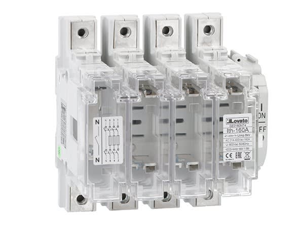 LOVATO ELECTRIC - 4P SWITCH DISCONNECTOR W/NH FUSE HOLDER