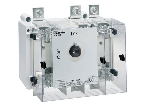 LOVATO ELECTRIC - 3P SWITCH DISCONNECTOR W/NH FUSE HOLDER