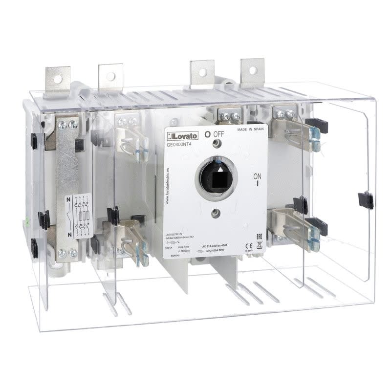 LOVATO ELECTRIC - 4P SWITCH DISCONNECTOR W/NH FUSE HOLDER