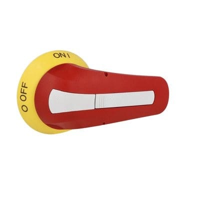 LOVATO ELECTRIC - Poignée de couplage de porte, verrouillable, lev rouge/jaune de 94 mm/3,7"