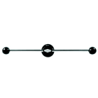 LOVATO ELECTRIC - Poignée NOIRE rotative 604mm de verrouillage porte x Interrupt-sectionneurs GE