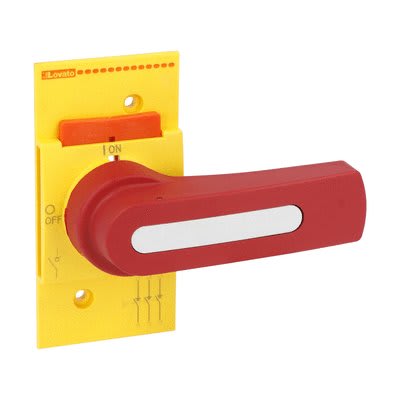 LOVATO ELECTRIC - Poignée à commande directe pour GL0160...GL0315. Rouge/jaune