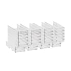 LOVATO ELECTRIC - Cache-bornes unipolaire. Jeu de 4 pcs, chacune couvrant 1 pôle x GL0631...GL1000