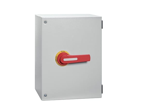 LOVATO ELECTRIC - Interrupt-sectionneurs GL 3P 250A en coffret metal,avec poignée JAUNE/ROUGE