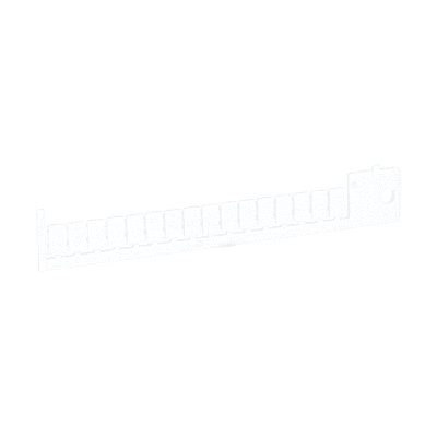 LOVATO ELECTRIC - Etiquettes vierges x écriture Rel. bornes industriels HR1 (bande de 16 plaques)