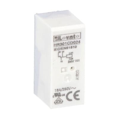 LOVATO ELECTRIC - Relais miniatures industriels sans embase, 1 inverseur 24VDC 16A