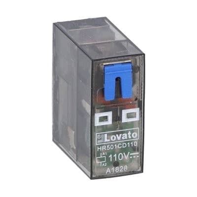 LOVATO ELECTRIC - Rel. miniat industriels avec indicat à LED sans embase, 1 inverseur 110VDC 16A