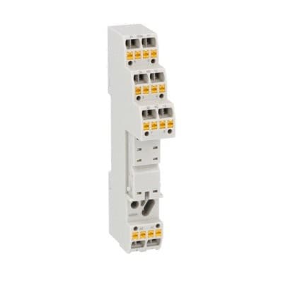 LOVATO ELECTRIC - Embases x Rel. miniatures industriels HR50 (Bornes à resort). Push-in technology