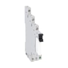 LOVATO ELECTRIC - Rel. électromécanique slim monté sur socle, 24VAC/DC, 6A, 1 contact C/O