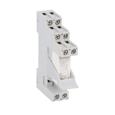 LOVATO ELECTRIC - Rel. miniate prémonté, 24VDC, 8A, 2 inver., avec clip de maintien/détachement
