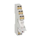 LOVATO ELECTRIC - Rel. miniate prémonté, 24VDC, 8A, 2 inver., + clip de maintien/détachement