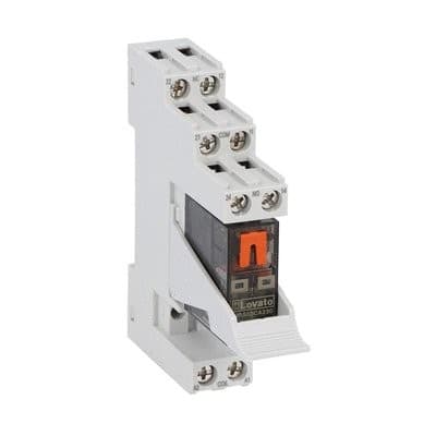 LOVATO ELECTRIC - Rel. miniate prémonté + indicat d'état LED et actionneur mécanique, 230VAC, 8A