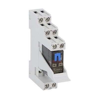 LOVATO ELECTRIC - Rel. miniate prémonté + indicat d'état LED et actionneur mécanique, 24VDC, 8A