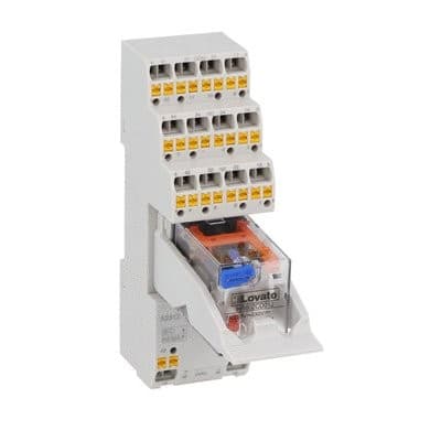 LOVATO ELECTRIC - RELAIS IND. 4SC 5A 24VAC, LED + PRISE
