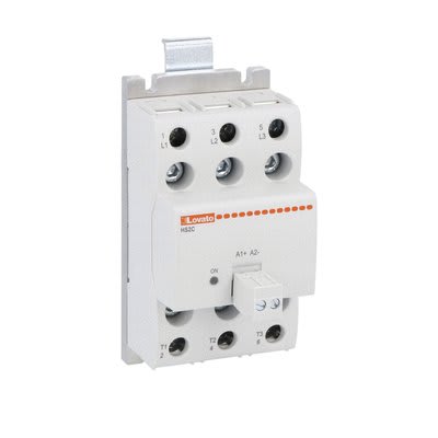 LOVATO ELECTRIC - Relais statiques complet avec dissipateur, 3ph, 15A, 90...280VAC