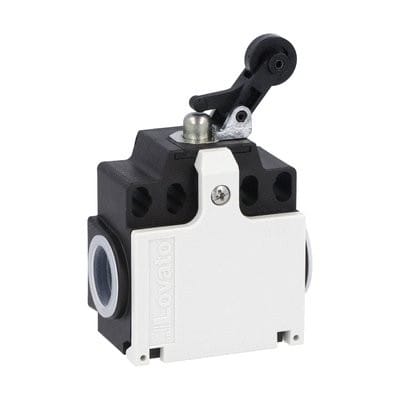 LOVATO ELECTRIC - Interrupt de position a levier à galet latéral 1NO+1NC dépendant. Galet plast.