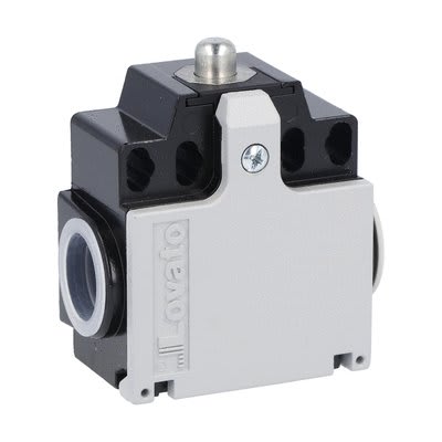 LOVATO ELECTRIC - Interrupt en MÉT de pos a poussoir mét. 1NO+1NC dépend. chev. Acier MÉTlique