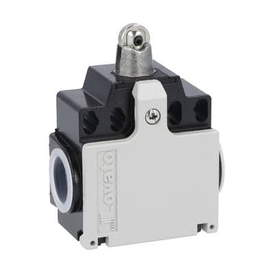 LOVATO ELECTRIC - Interrupteurs en métal de position a a poussoir 1NO+1NC dépendant.Galet métal