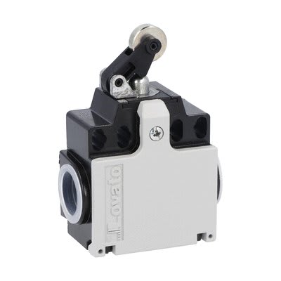LOVATO ELECTRIC - Interrupt en métal de pos a a lev à galet central 1NO+1NC dépend.Galet métal