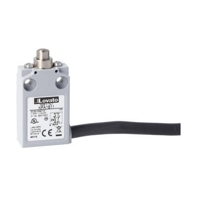 LOVATO ELECTRIC - Interrupt de position série K a poussoire en métal 1NO+1NC dépendant précâblé