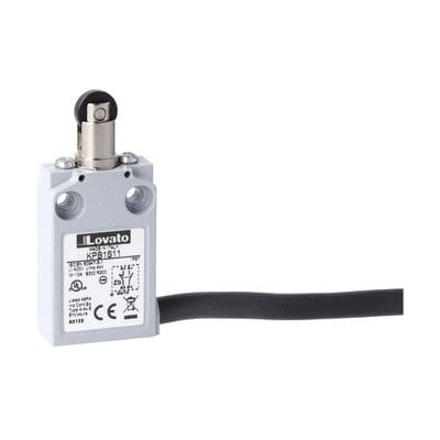 LOVATO ELECTRIC - Interrupt de pos K a poussoire à galet en plast. 1NO+1NC dépendant précâblé
