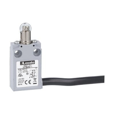 LOVATO ELECTRIC - Interrupt de pos série K a poussoire à galet en métal 1NO+1NC brusque précâblé