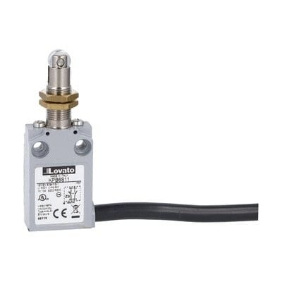 LOVATO ELECTRIC - Interrupt de pos K à galet métal avec tête filetée M12, 1NO+1NC dépend. précâblé